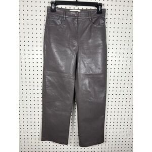 Wilfred Aritzia Melina faux leather pants size 4